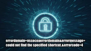 errordomain=nscocoaerrordomain&errormessage=could not find the specified shortcut.&errorcode=4