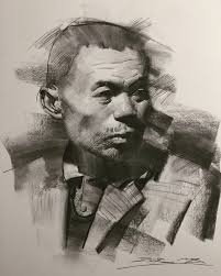 charcoal asian artists